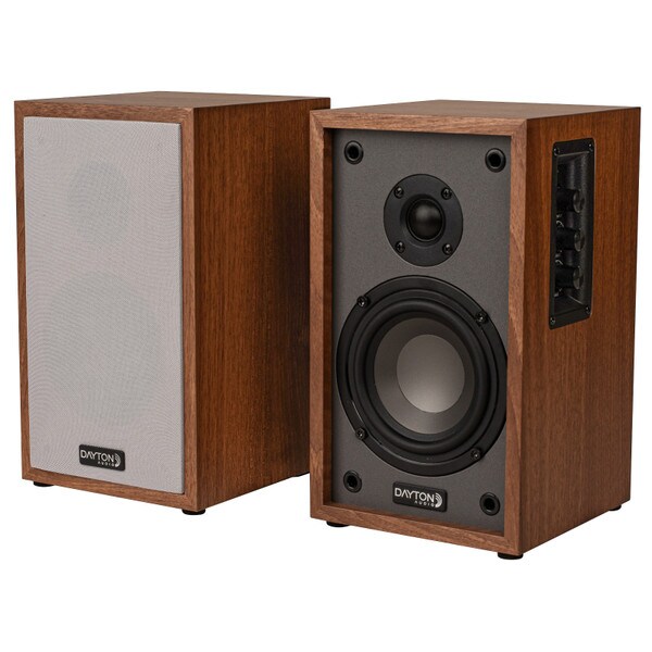Main product image for Dayton Audio Classic B40A Powered Bluetooth Bookshelf Speaker Pair Wood300-259